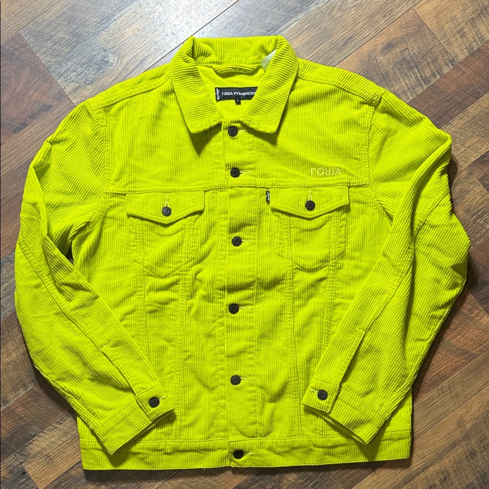 RARE Gosha Rubchinskiy x Levi's Neon Corduroy Trucker Jacket - Large